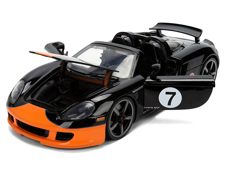 Jada 36487 Hyper Spec Porsche Carrera GT #7 Gulf 1:24 Black / Orange