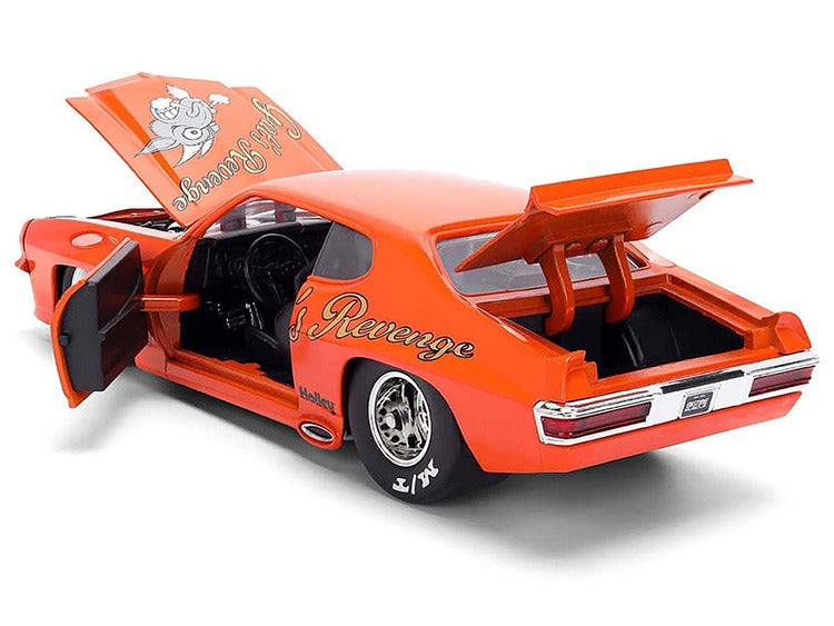 Jada 36591 Bigtime Muscle 1971 Pontiac GTO Goat’s Revenge 1:24 Orange