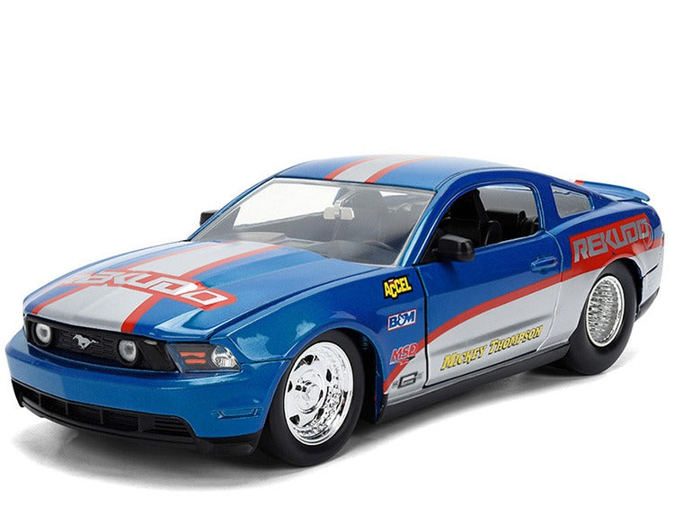 Jada 36609 Bigtime Muscle 2010 Ford Mustang GT Rekudo 1:24 Blue / Silver
