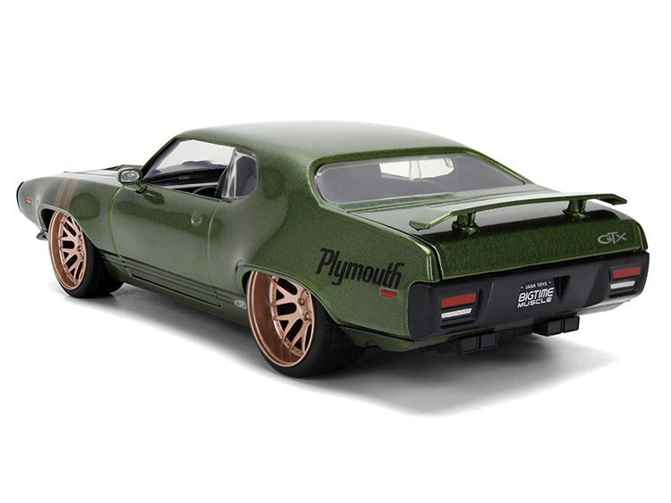 Jada 36617 Bigtime Muscle 1972 Plymouth GTX 1:24 Dark Green