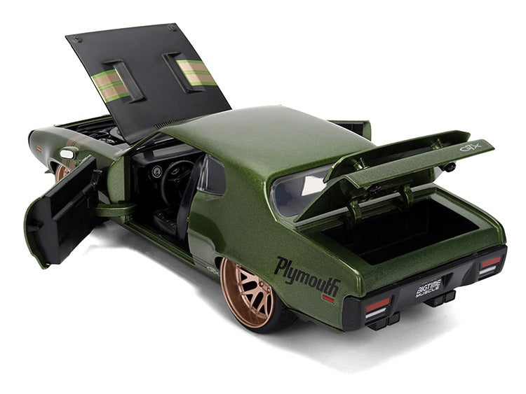 Jada 36617 Bigtime Muscle 1972 Plymouth GTX 1:24 Dark Green