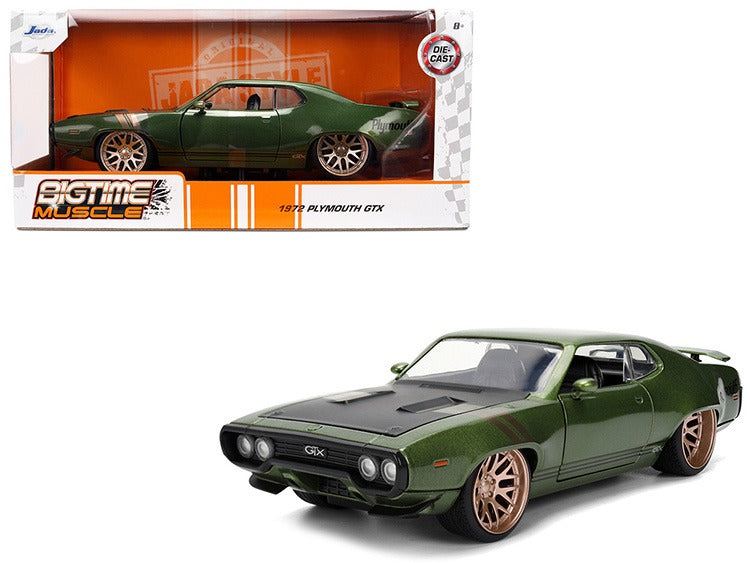 Jada 36617 Bigtime Muscle 1972 Plymouth GTX 1:24 Dark Green