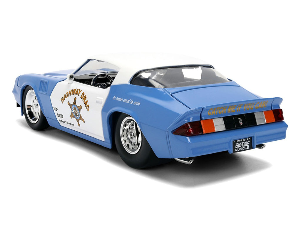 Jada 36626 Bigtime Muscle 1979 Chevrolet Camaro Z28 Highway Drag Police Car 1:24 Blue / White