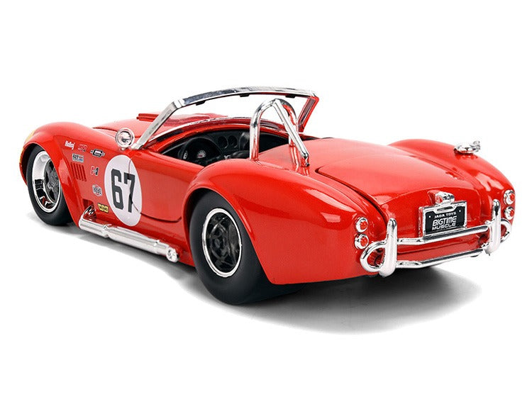 Jada 36629 Bigtime Muscle 1965 Shelby Cobra 427 S/C #67 1:24 Red