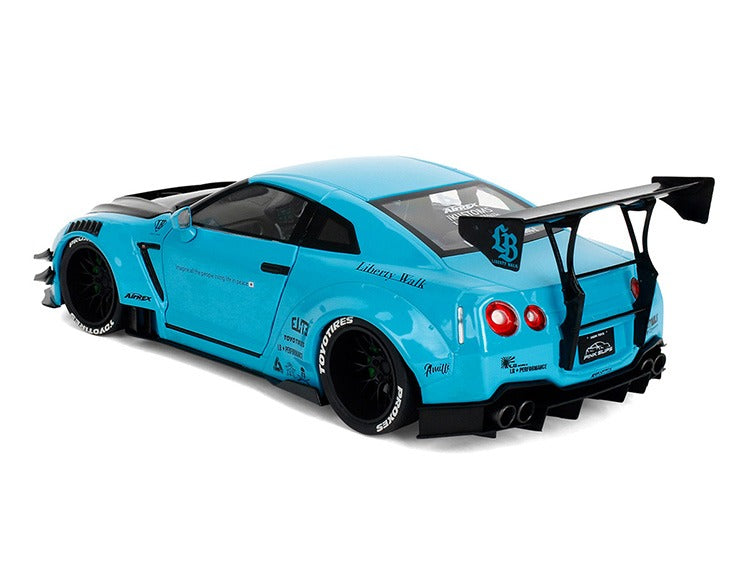 Jada 37069 Pink Slips Nissan GT-R R35 LBWK Liberty Walk Body Kit 2.0 1:18 Blue