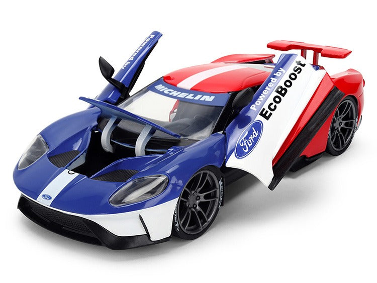 Jada 37628 2017 Ford GT 1:24 with Michelin Man Figure Red / White
