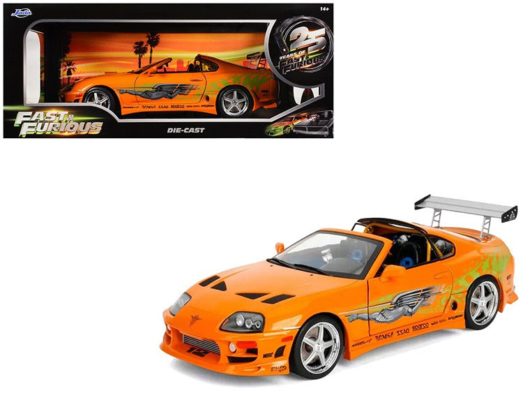 Jada 37770 25 Years Fast & Furious Brian’s 1993 Toyota Supra 1:18 Orange