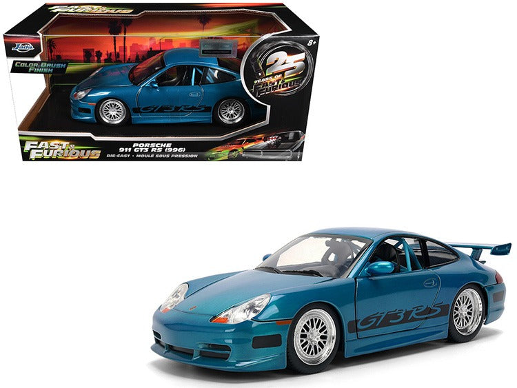 Jada 37819 Fast & Furious 25 Years Porsche 911 996 GT3 RS 1:24 Blue