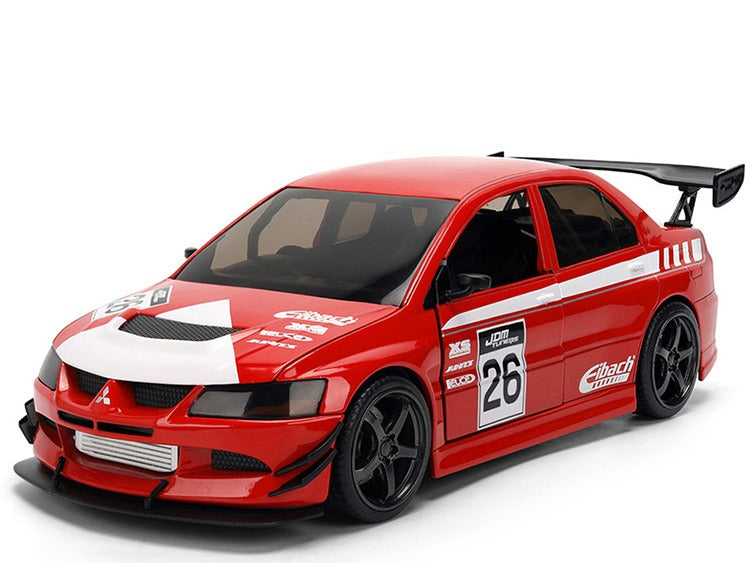 Jada 38058 JDM Tuners 2006 Mitsubishi Lancer EVO IX #26 1:24 Red / White