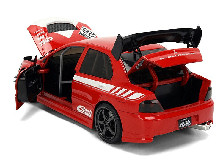 Jada 38058 JDM Tuners 2006 Mitsubishi Lancer EVO IX #26 1:24 Red / White