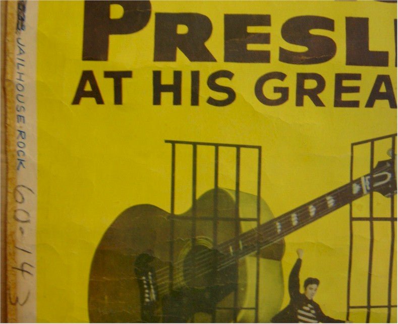 Jailhouse Rock Authentic Original Vintage movie poster One sheet Elvis Presley Rare Style Authenticity Guaranteed