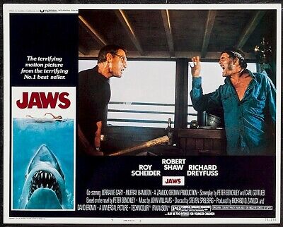 JAWS Original Release Vintage Movie Poster Lobby Card 1975 7