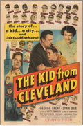 Kid From Cleveland Original Vintage One Sheet movie poster linen