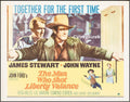 Vintage Western Movie Poster MAN WHO SHOT LIBERTY VALANCE John Wayne