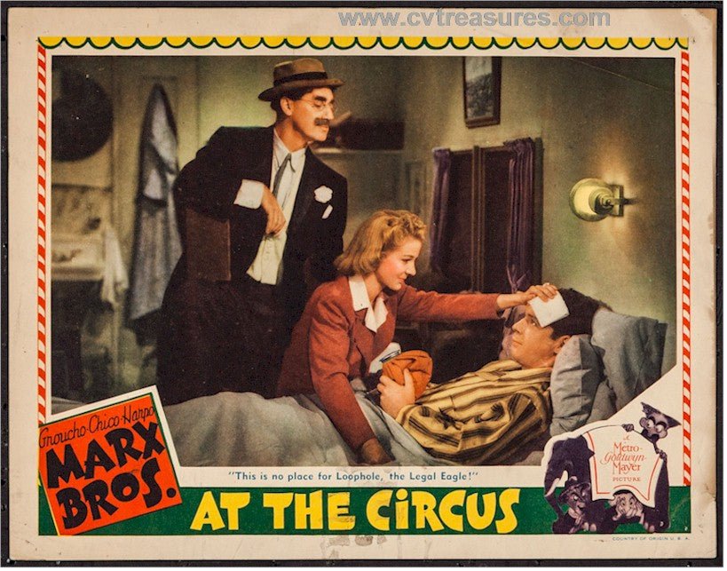 Marx Brothers At the Circus Original Vintage Movie Poster Lobby Card Theater 1939