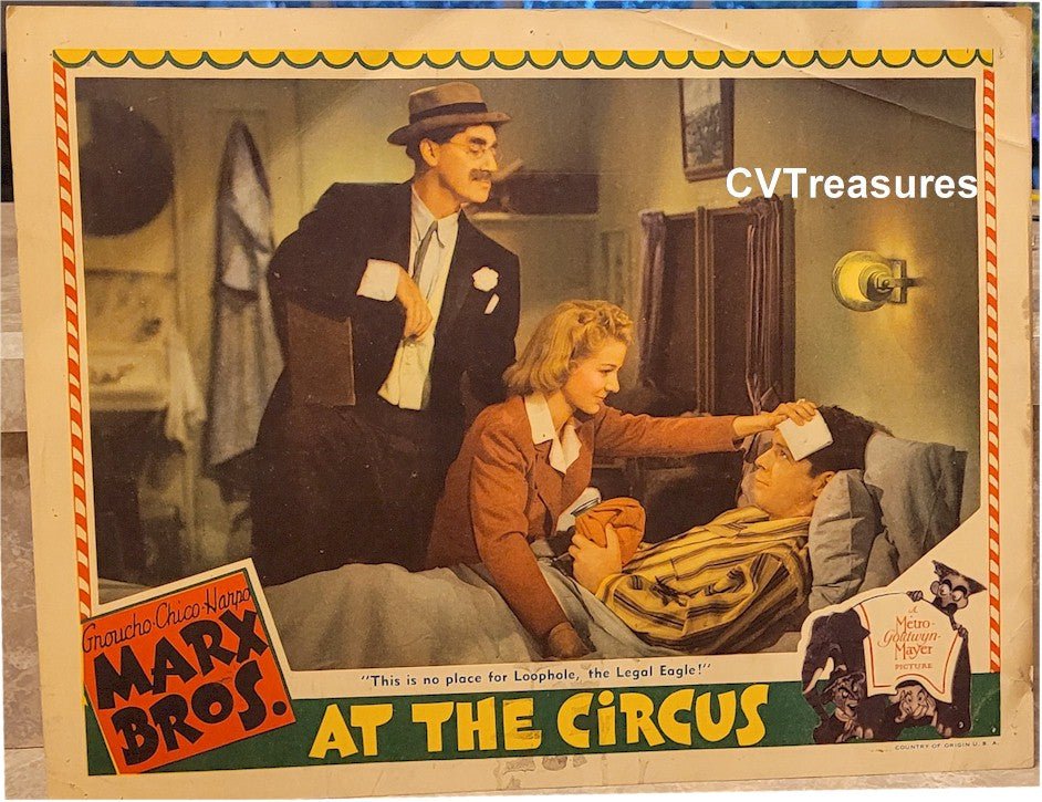 Marx Brothers At the Circus Original Vintage Movie Poster Lobby Card Theater 1939