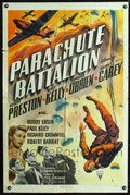 Parachute Battalion, WWII vintage movie poster one sheet aviation , 1941