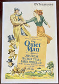 Quiet Man  Original Vintage One Sheet Movie Poster John Wayne linen backed