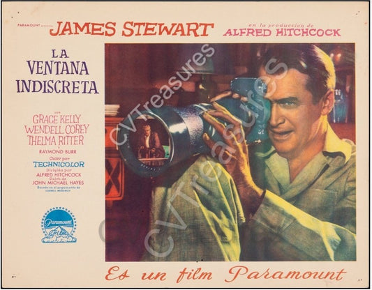 Rear Window Iconic Original Authentic Vintage Movie Poster Lobby Card Hitchcock James Stewart