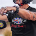 Retro Vintage English Classic Triumph Thruxton Logo Premium Biker T-shirt