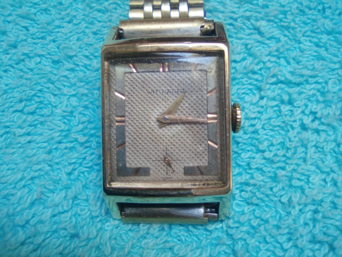 Wittnauer Watch Men's Vintage Art Deco  17j Swiss 10k GF Case FREE SHIPPING