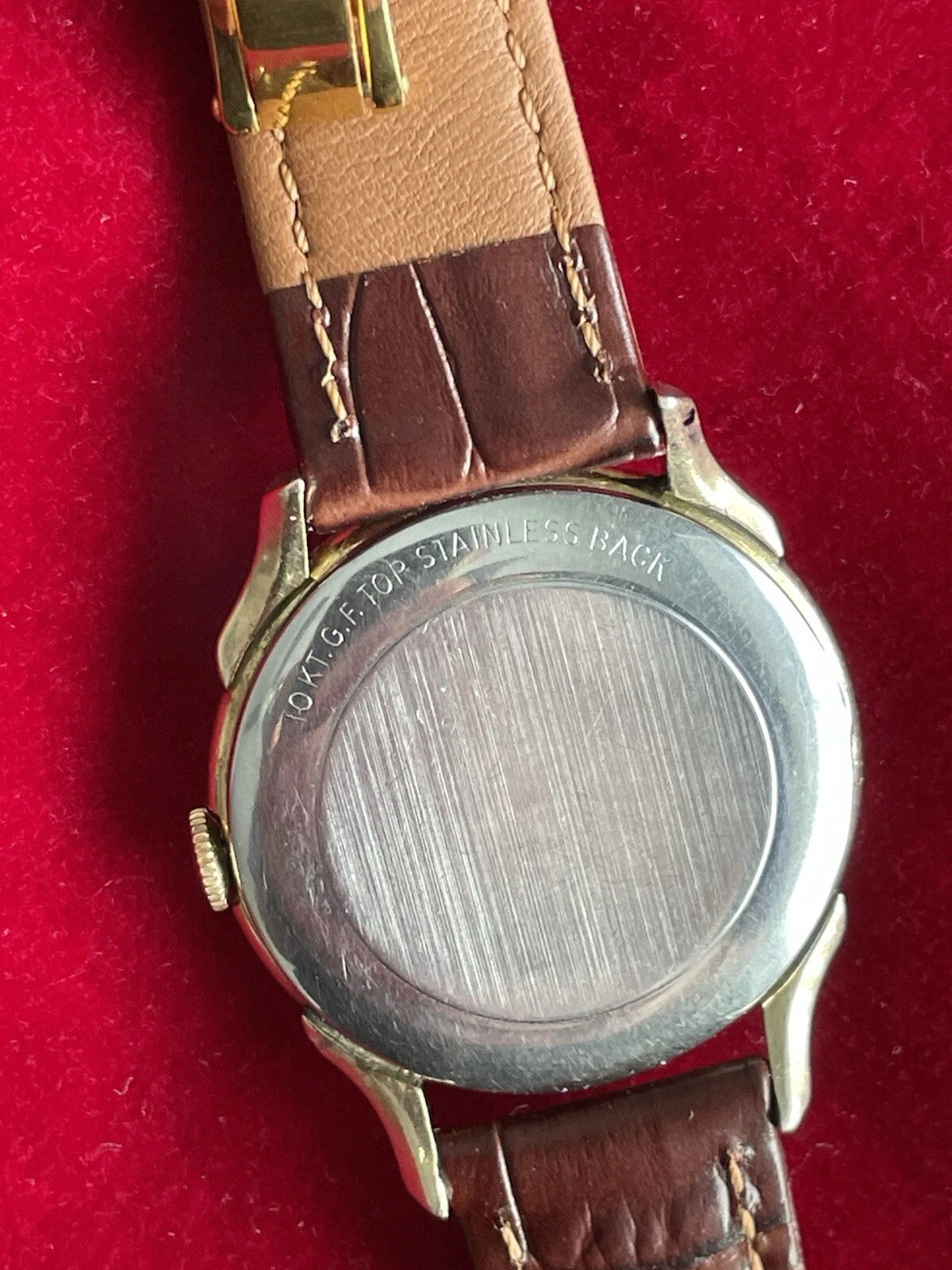 10k Gold Filled Wittnauer Men’s Vintage Watch Great Runner New Crystal And Strap