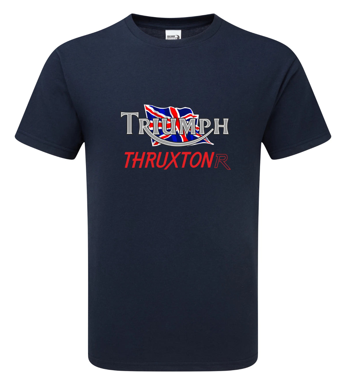 Retro Vintage English Classic Triumph Thruxton Logo Premium Biker T-shirt