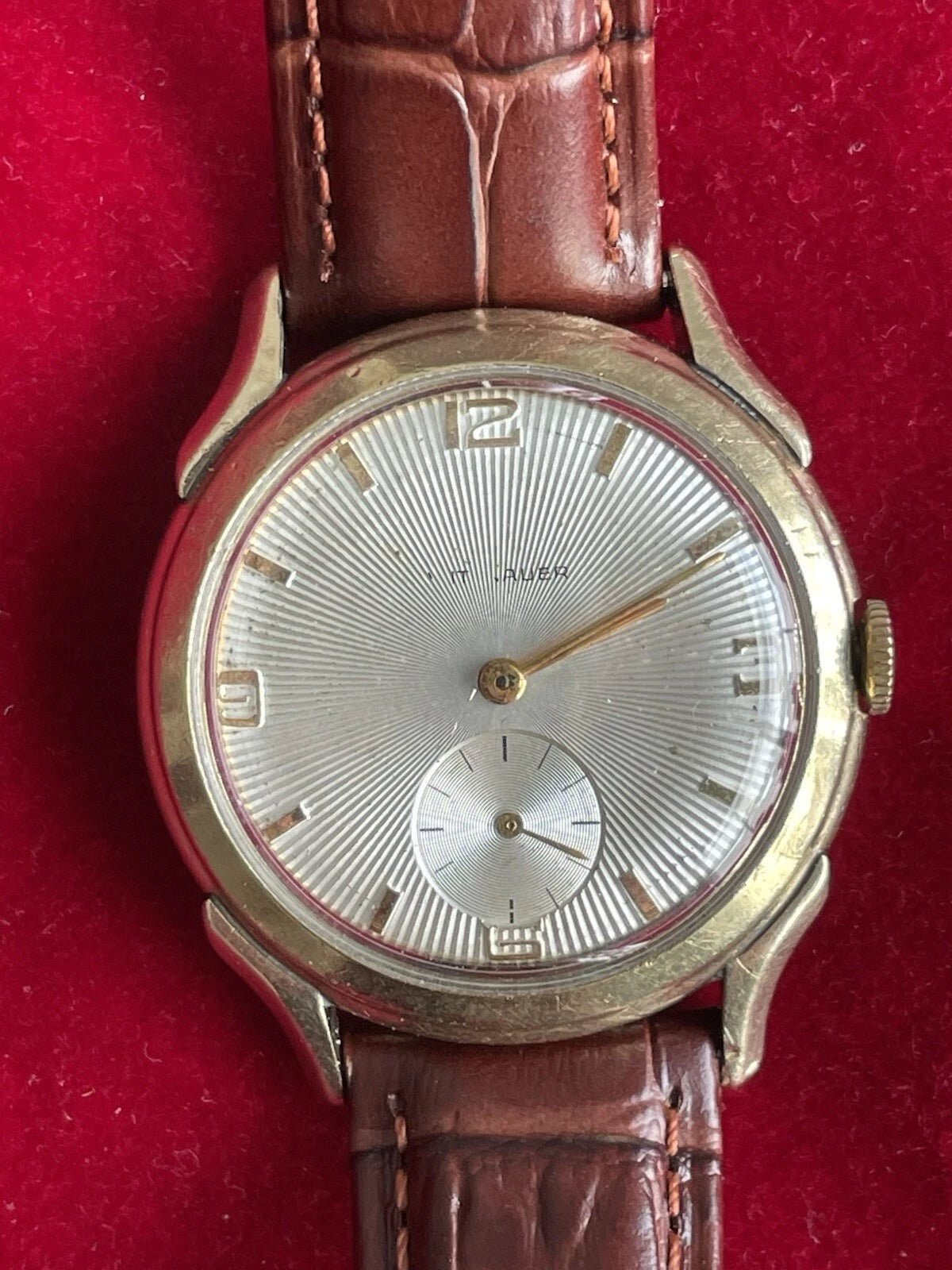 10k Gold Filled Wittnauer Men’s Vintage Watch Great Runner New Crystal And Strap