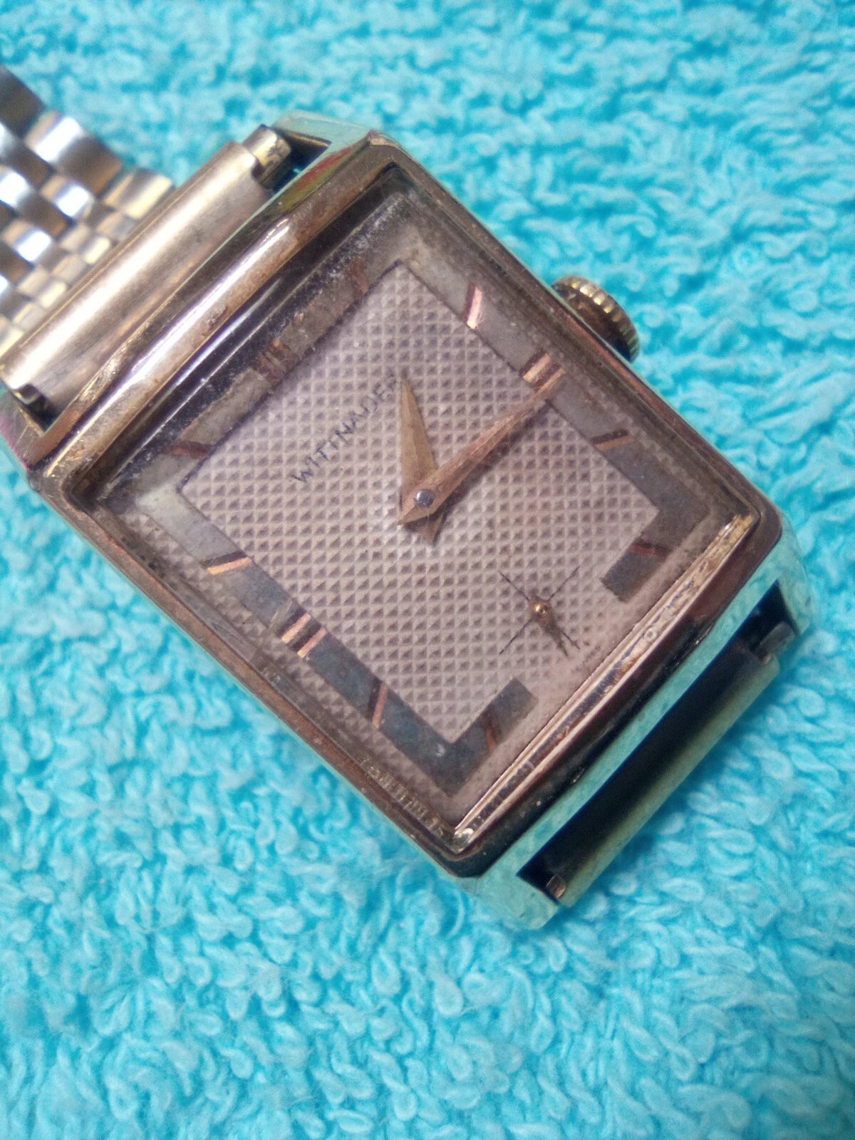 Wittnauer Watch Men's Vintage Art Deco  17j Swiss 10k GF Case FREE SHIPPING