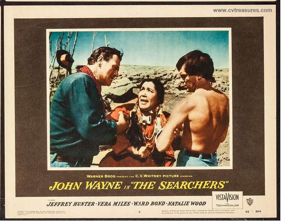 Searchers Original Authentic Vintage Lobby Card Western Movie Poster John Wayne Rare 3
