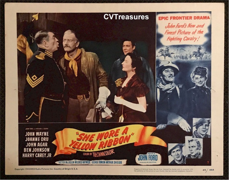 She Wore a Yellow Ribbon Vintage Lobby Card Poster John Wayne 4