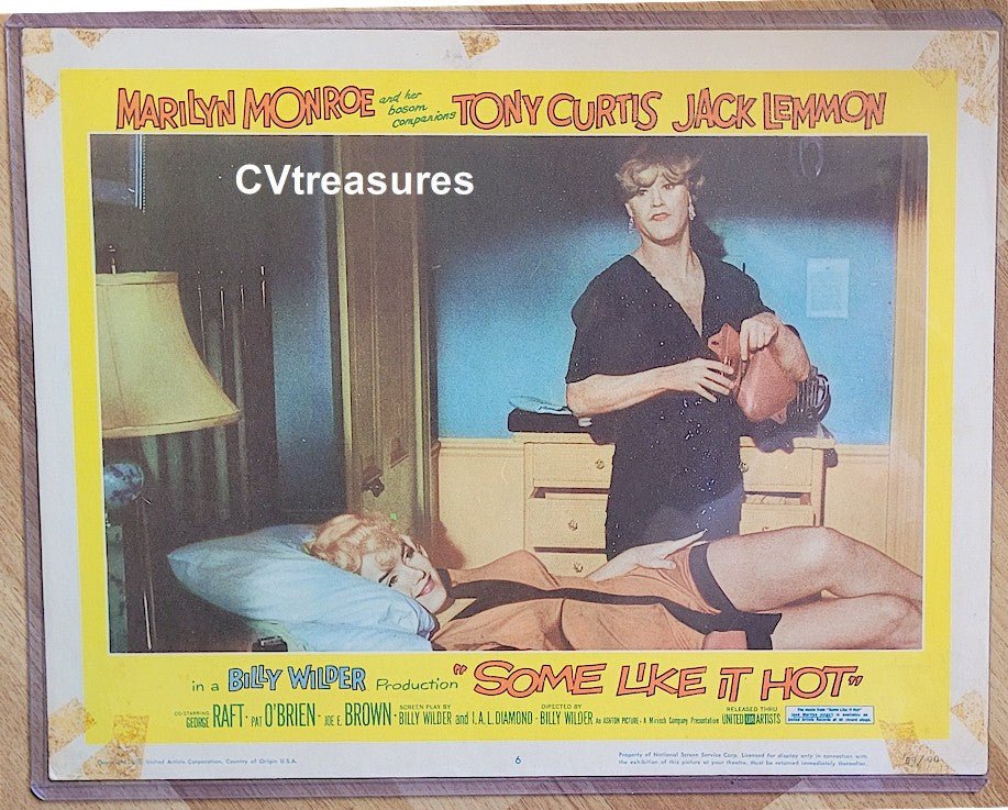 Some Like it Hot Marilyn Monroe Vintage Lobby Card Movie Poster