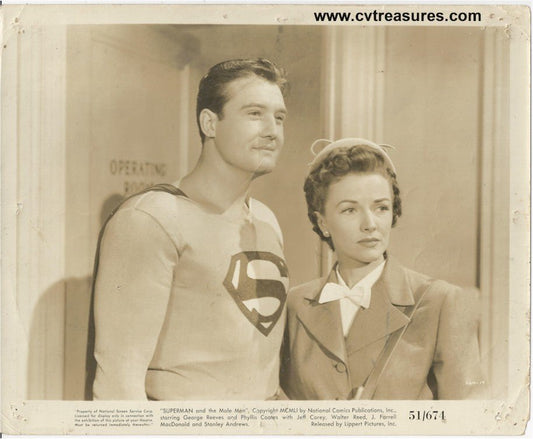Superman and the Mole Men Vintage Photo George Reeves ,1951