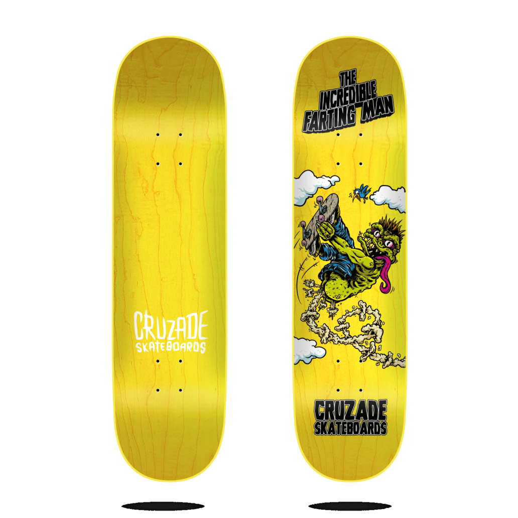 The Incredible Farting Man 8.0×31.5 Cruzade Deck
