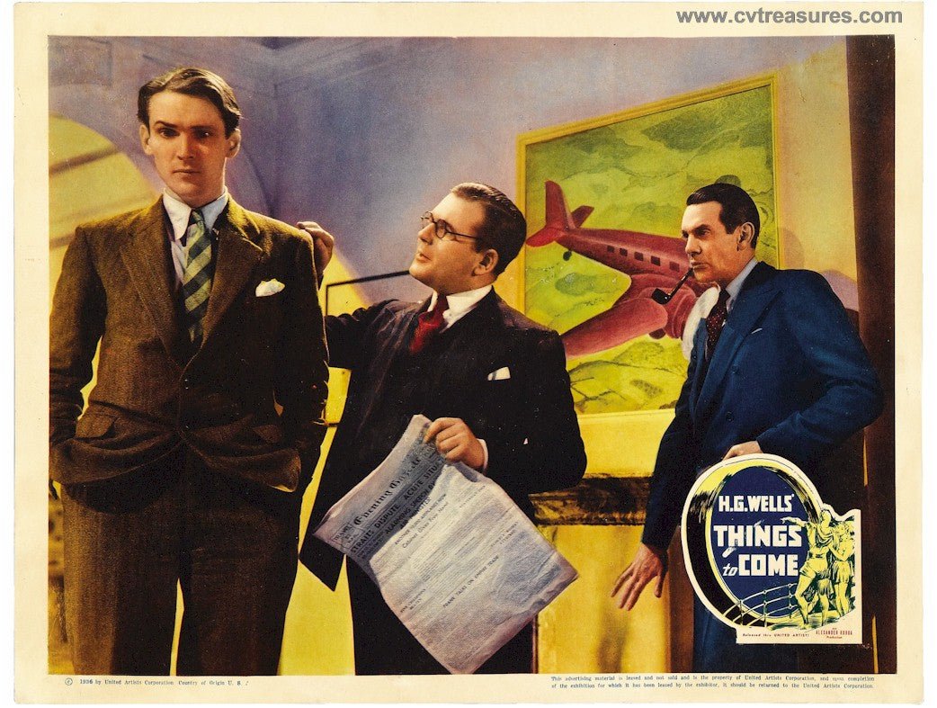Things To Come Sci-Fi Classic Lobby Card Movie Poster Vintage