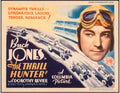 Thrill Hunter Original Vintage Title Card Western Buck Jones