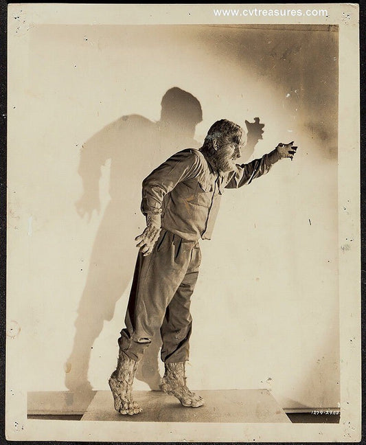 WOLF MAN Original TYPE I Vintage Horror Movie Photo Lon Chaney 5
