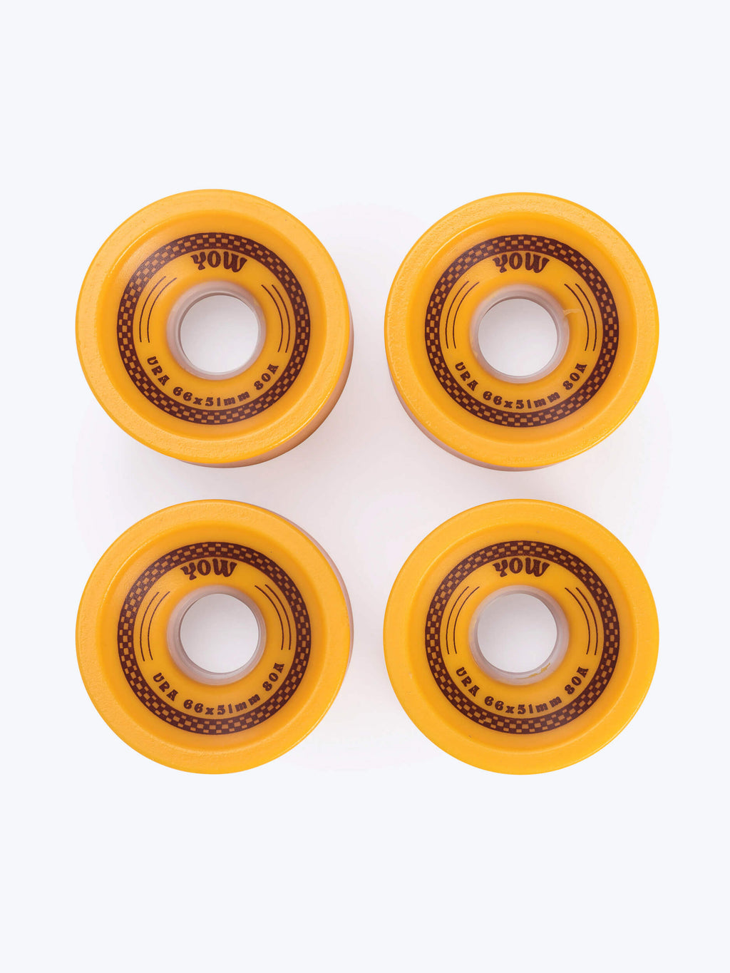 Ura Wheels 66mmx51mm Mustard shr 80a Yow Wheels Pa