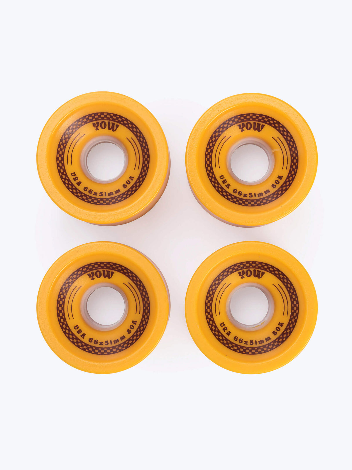 Ura Wheels 66mmx51mm Mustard shr 80a Yow Wheels Pa