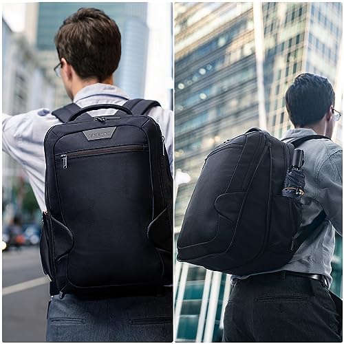 Everki Studio Sac à dos pour ordinateur portable jusqu'à 14,1" / MacBook Pro 15" avec système de protection des coins intégré, rabat trolley et autres fonctionnalités de haute qualité