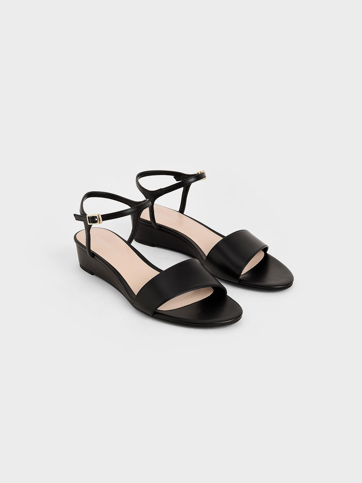 Asymmetric Wedge Sandals