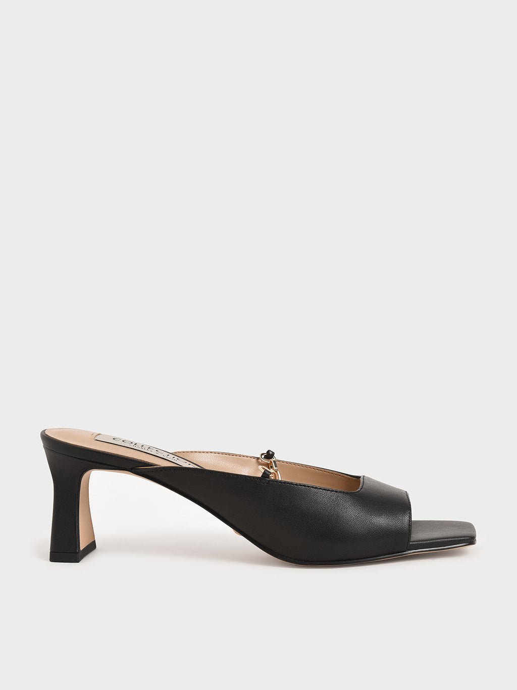 Leather Chain Link Mules