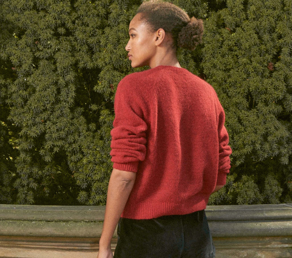 PETRA CARDIGAN -- CERISE