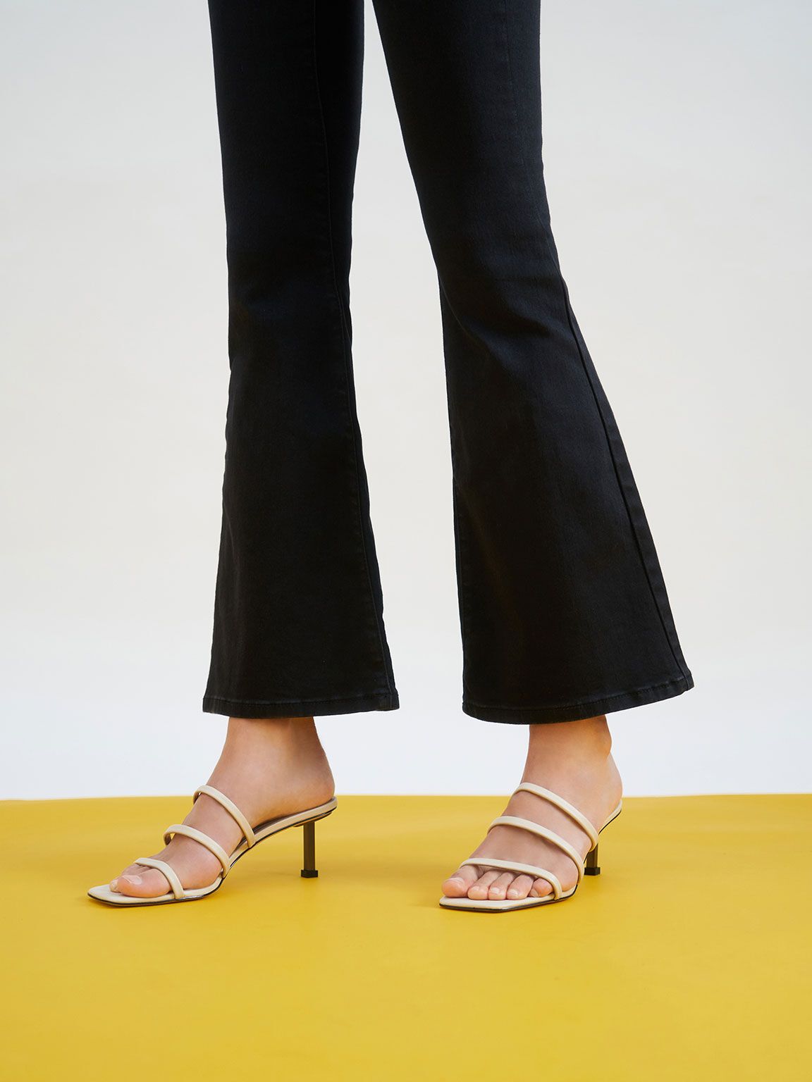 Strappy Heeled Mules