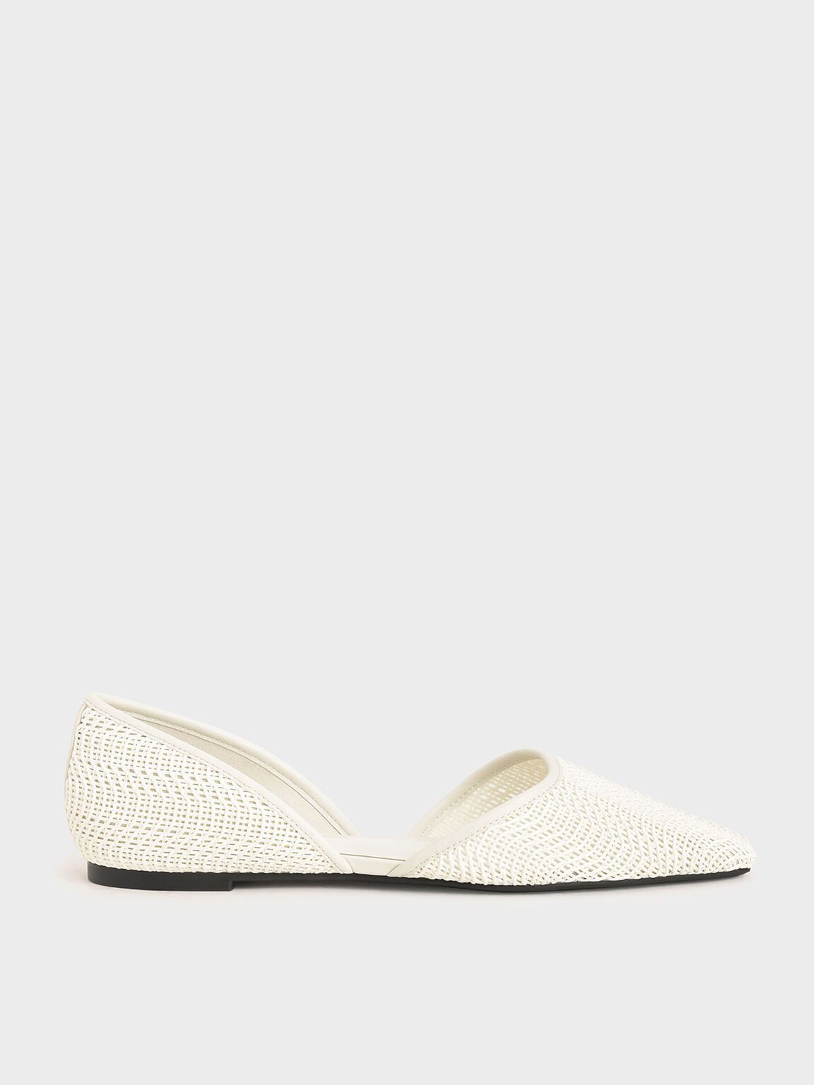 Woven D'Orsay Flats